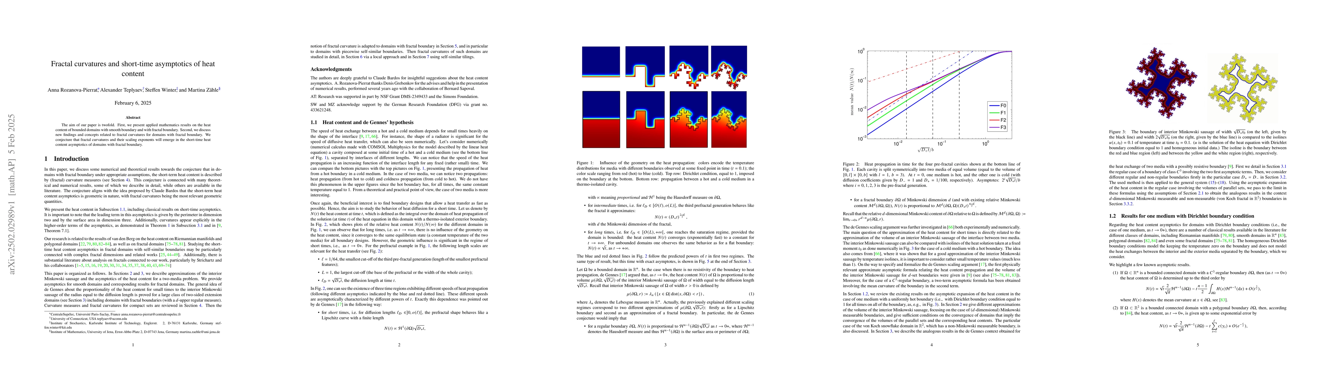 Thumbnail for Fractal curvatures and short-time asymptotics of heat content