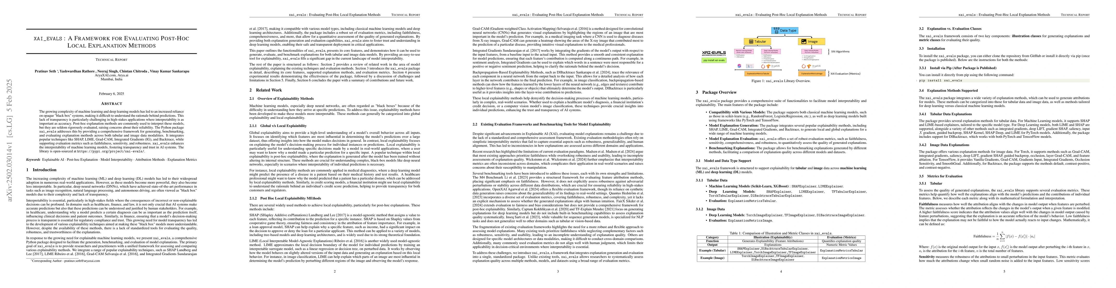 Thumbnail for xai_evals : A Framework for Evaluating Post-Hoc Local Explanation
  Methods
