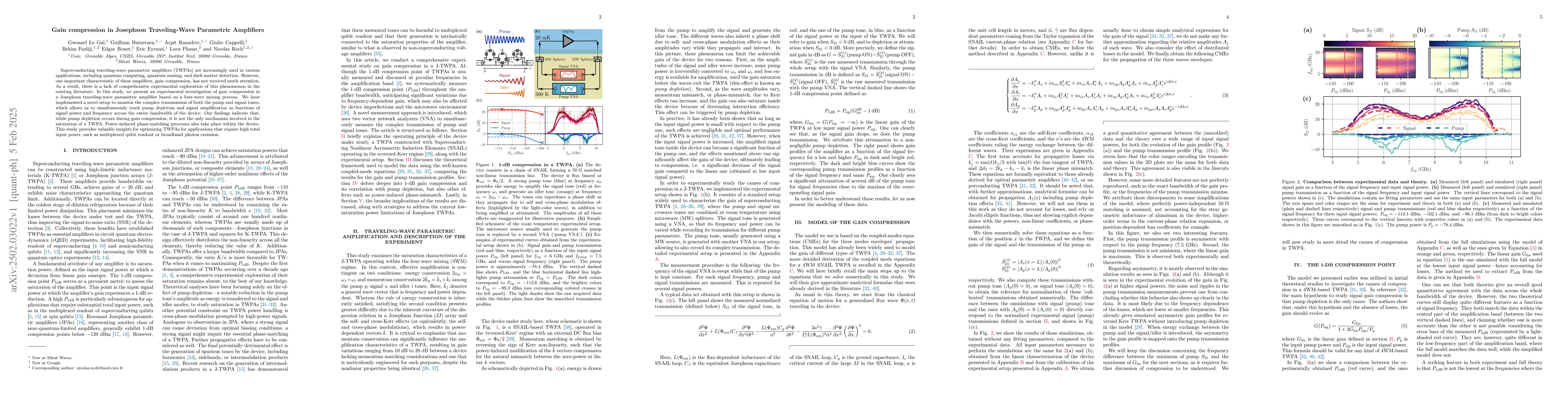 Thumbnail for Gain compression in Josephson Traveling-Wave Parametric Amplifiers