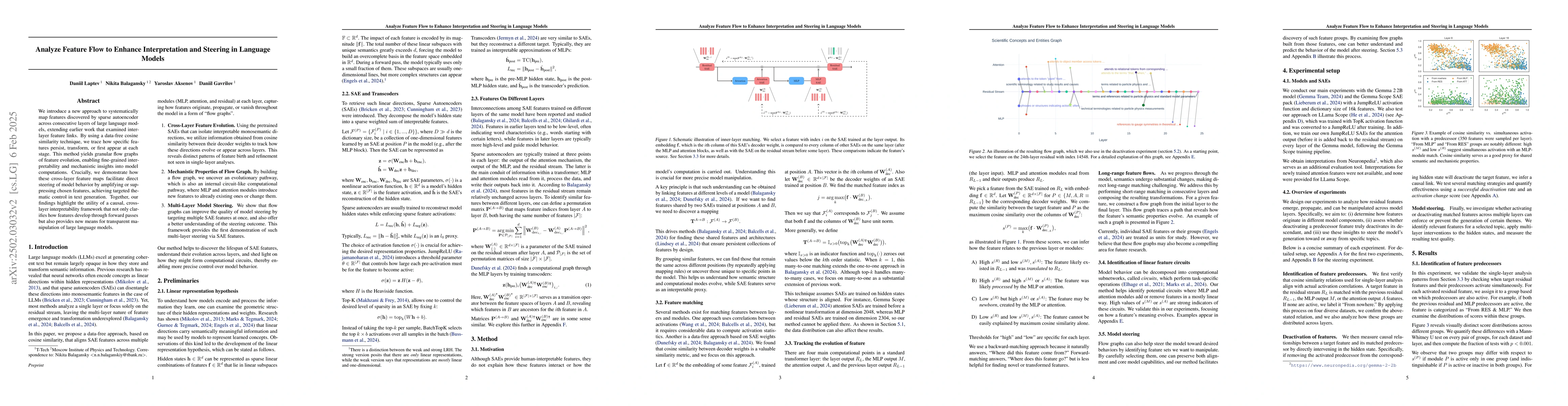 Thumbnail for Analyze Feature Flow to Enhance Interpretation and Steering in Language
  Models