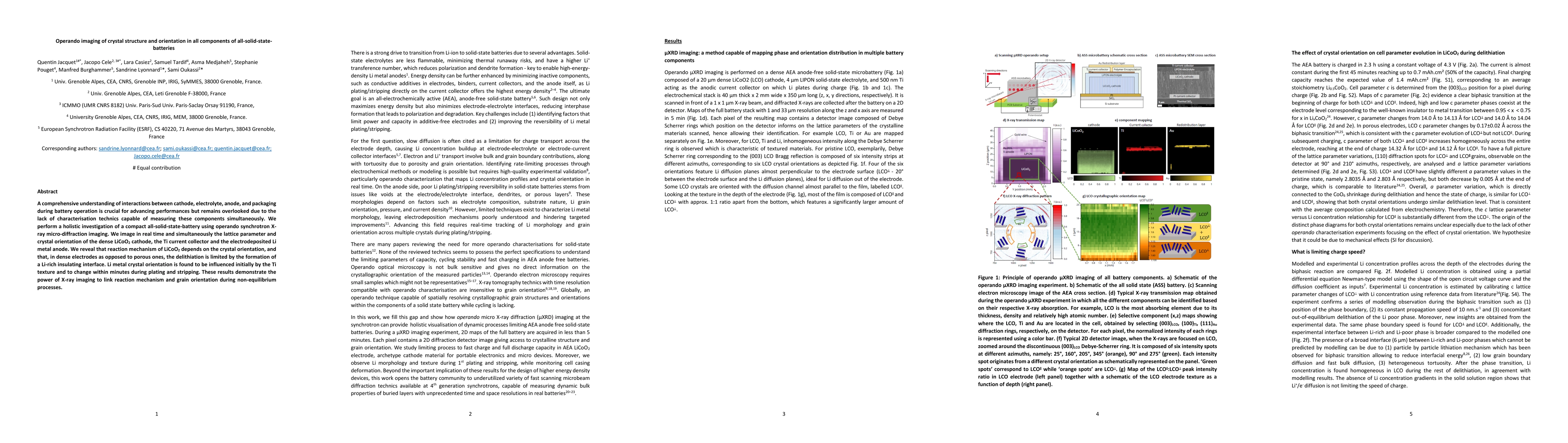 Thumbnail for Operando imaging of crystal structure and orientation in all components
  of all-solid-state-batteries
