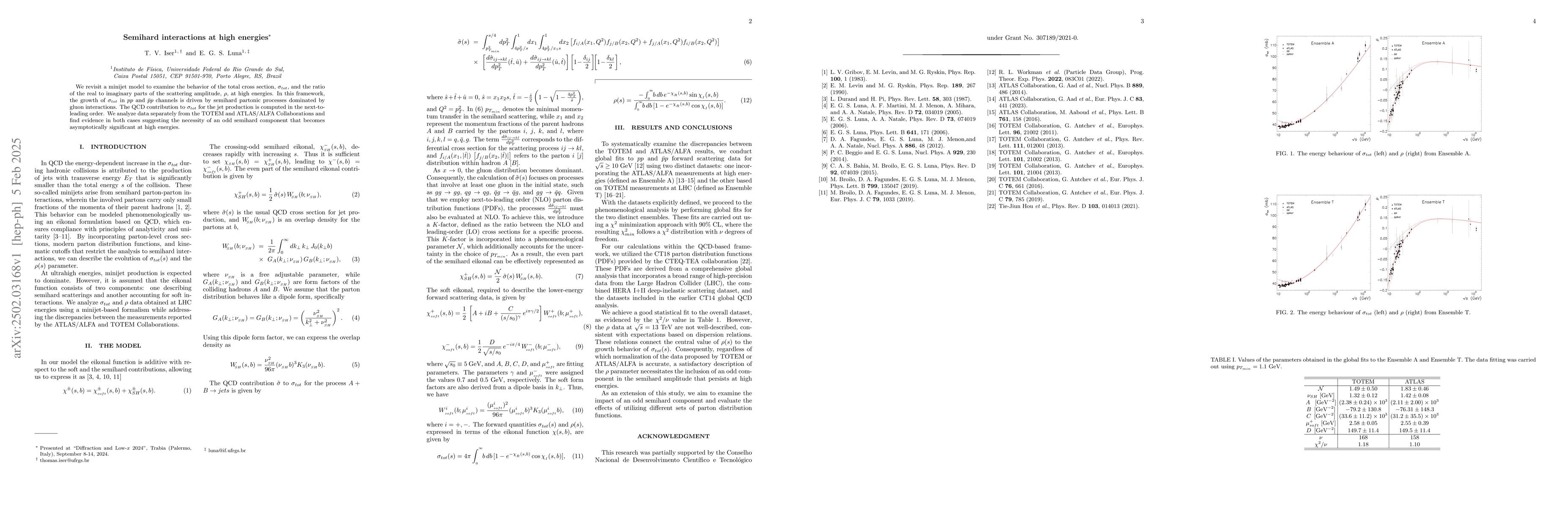 Thumbnail for Semihard interactions at high energies