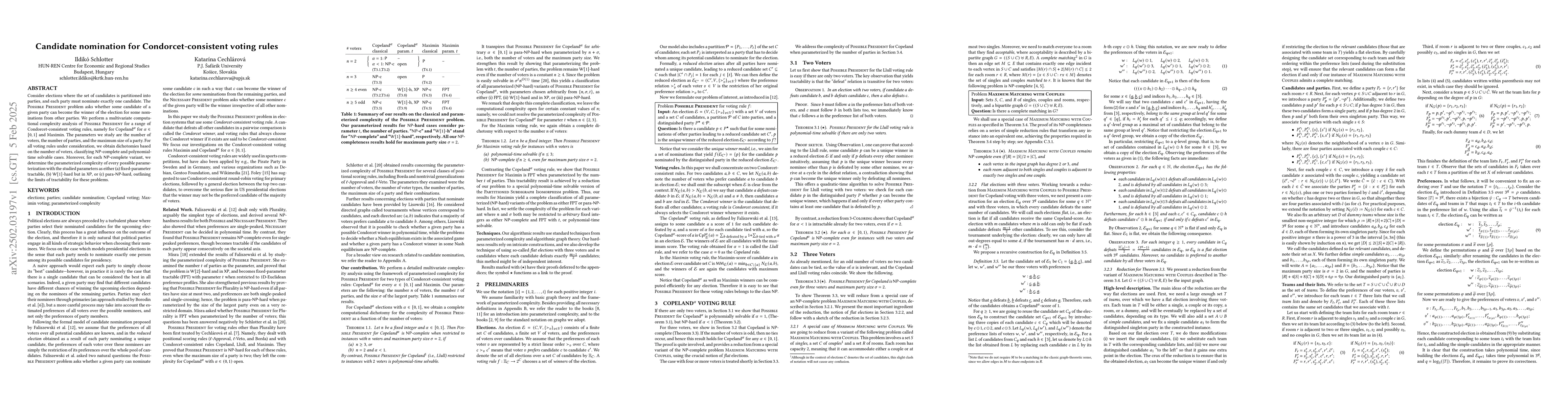 Thumbnail for Candidate nomination for Condorcet-consistent voting rules