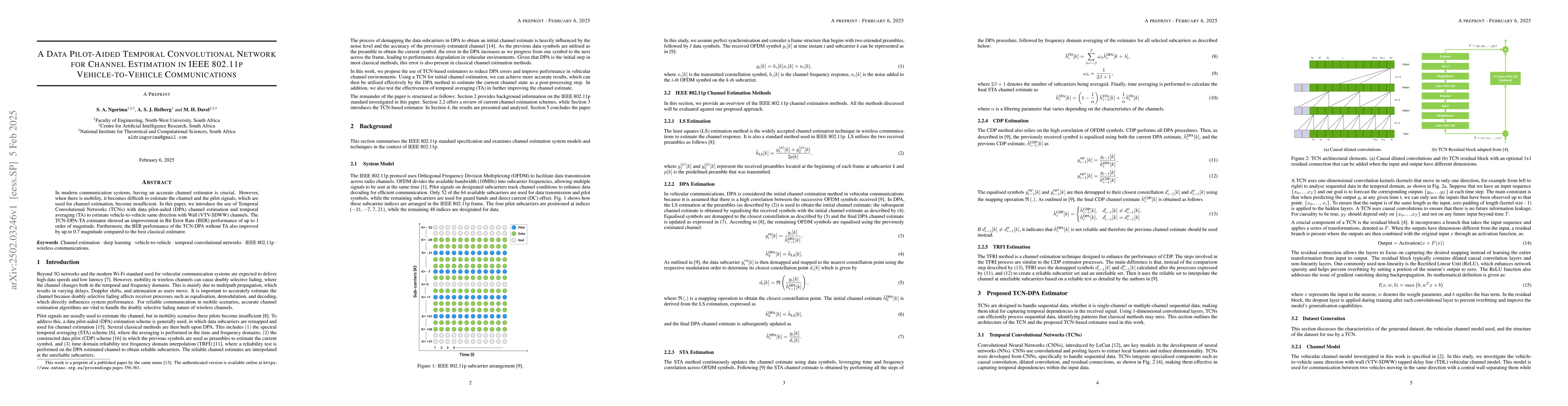 Thumbnail for A Data Pilot-Aided Temporal Convolutional Network for Channel Estimation
  in IEEE 802.11p Vehicle-to-Vehicle Communications