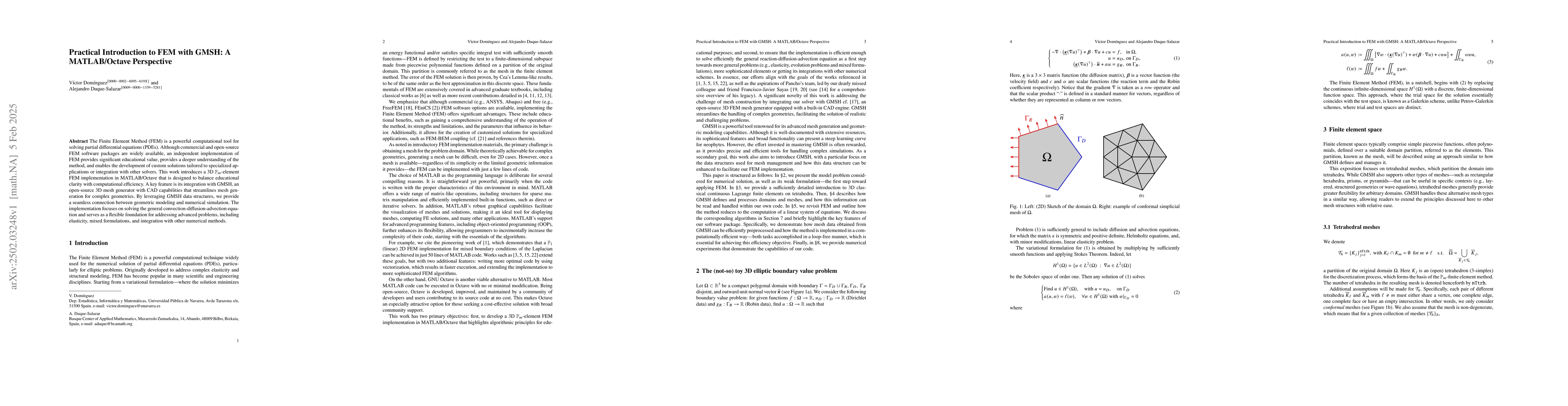 Thumbnail for Practical Introduction to FEM with GMSH: A MATLAB/Octave Perspective
