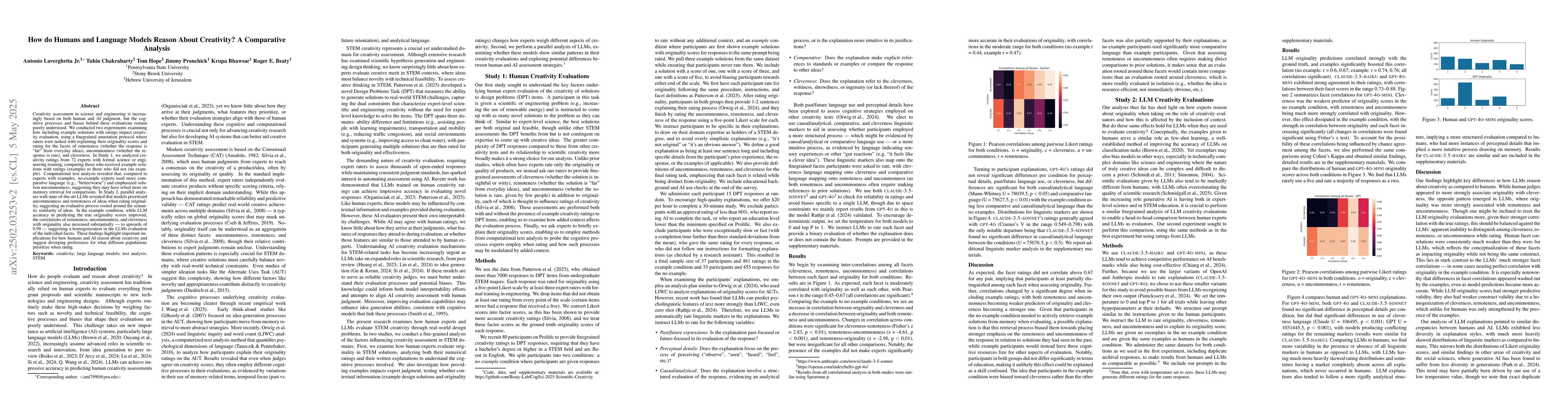 Thumbnail for How do Humans and Language Models Reason About Creativity? A Comparative
  Analysis
