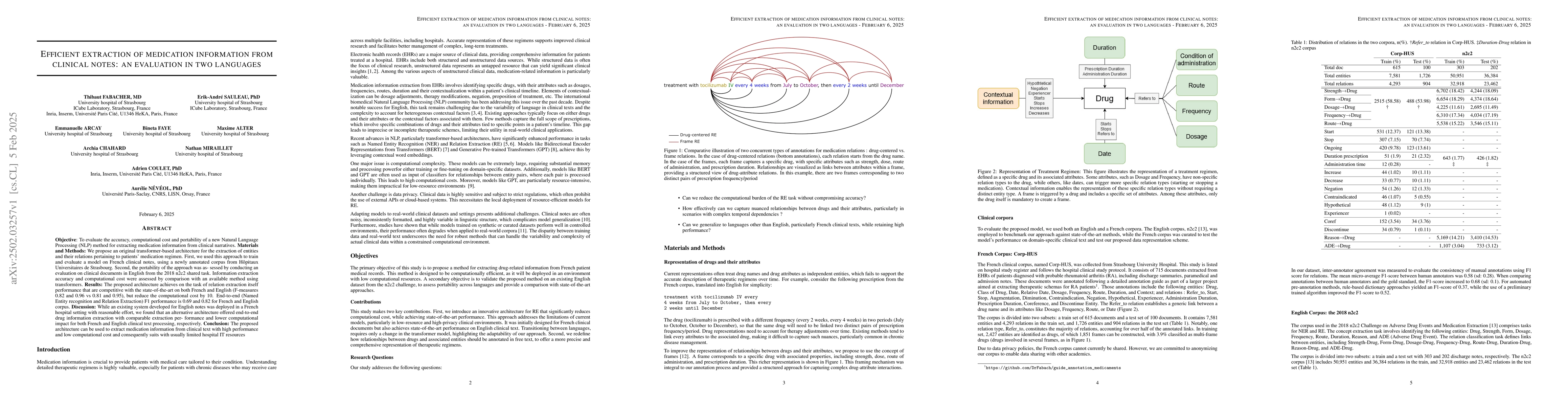 Thumbnail for Efficient extraction of medication information from clinical notes: an
  evaluation in two languages