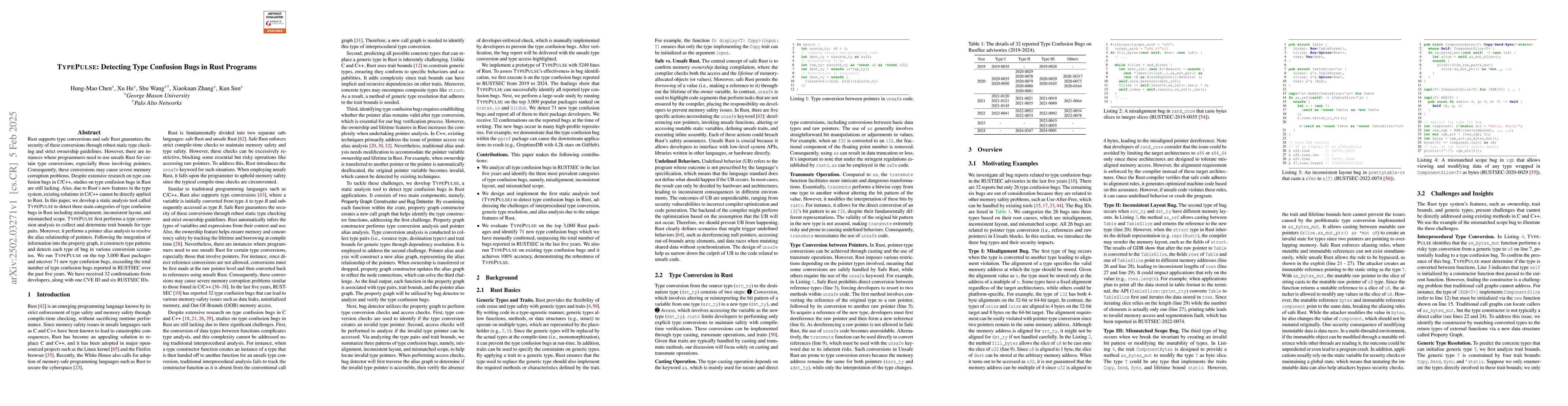 Thumbnail for TYPEPULSE: Detecting Type Confusion Bugs in Rust Programs