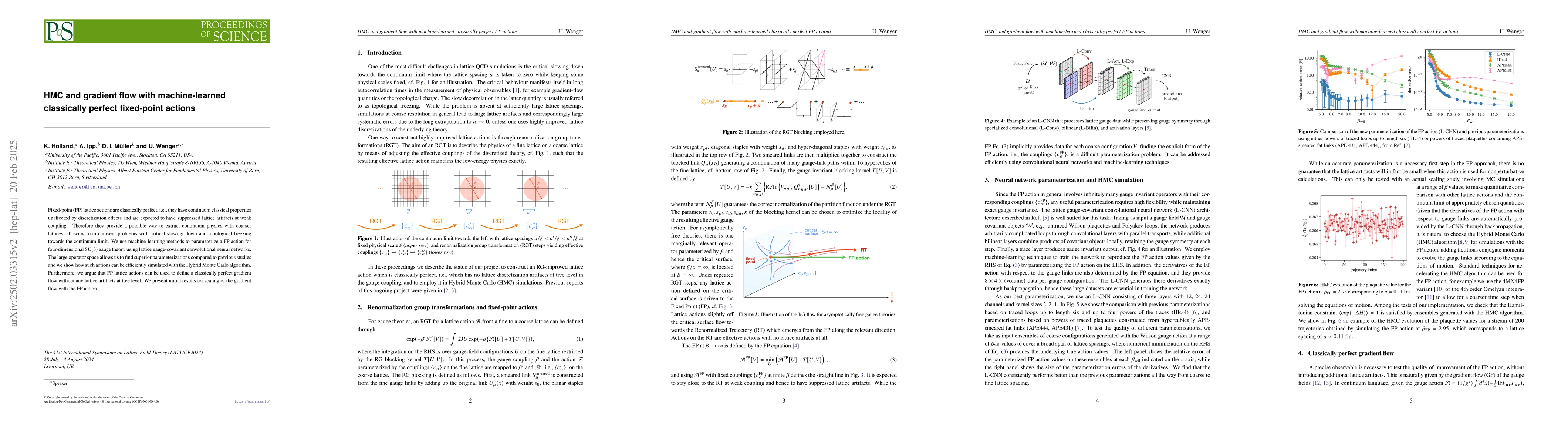 Thumbnail for HMC and gradient flow with machine-learned classically perfect
  fixed-point actions