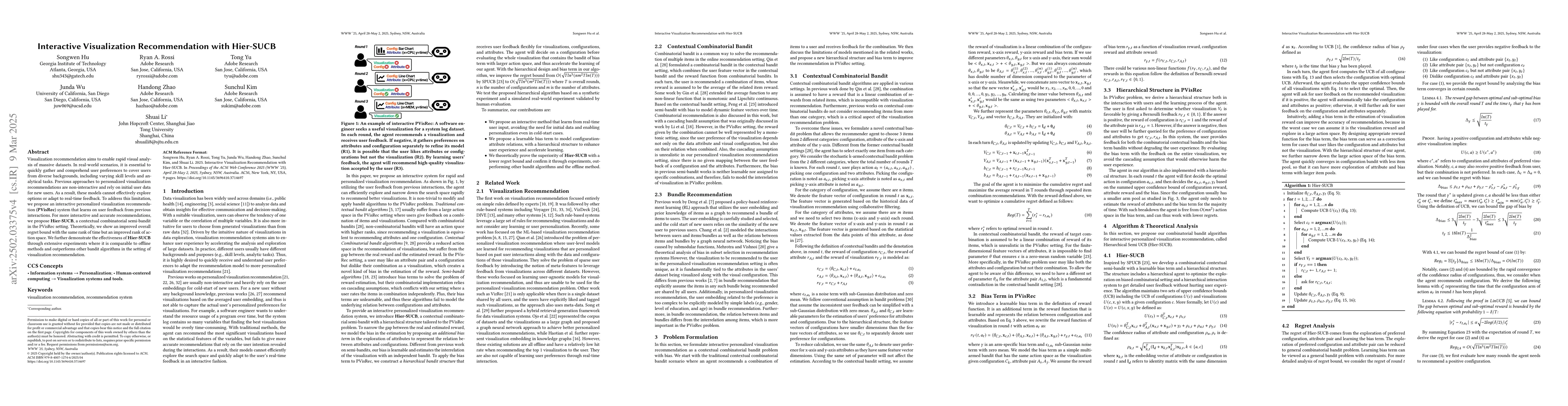 Thumbnail for Interactive Visualization Recommendation with Hier-SUCB