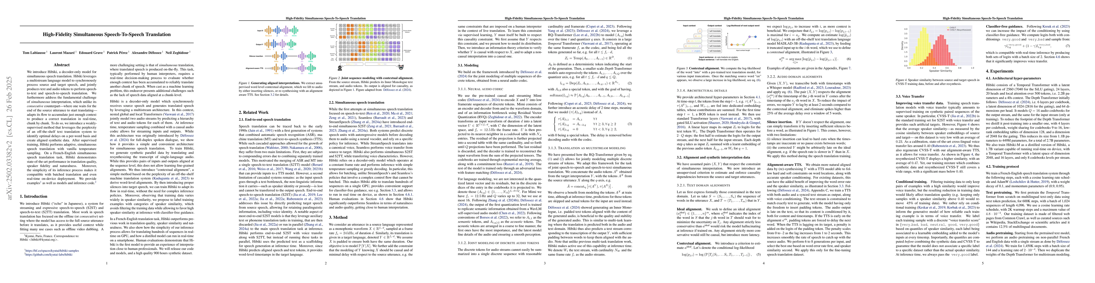 Thumbnail for High-Fidelity Simultaneous Speech-To-Speech Translation