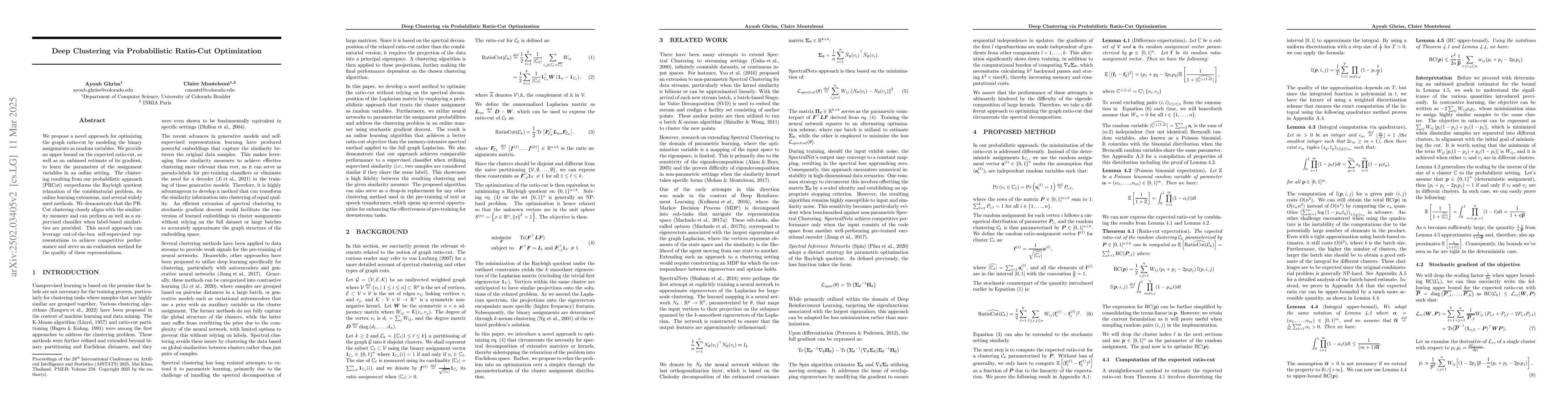 Thumbnail for Deep Clustering via Probabilistic Ratio-Cut Optimization