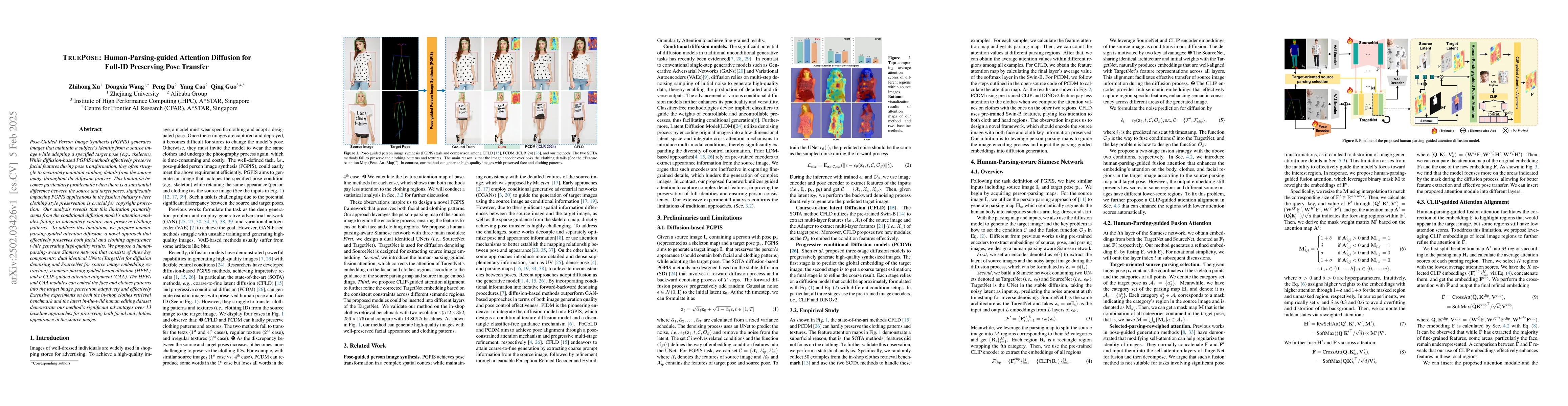 Thumbnail for TruePose: Human-Parsing-guided Attention Diffusion for Full-ID
  Preserving Pose Transfer