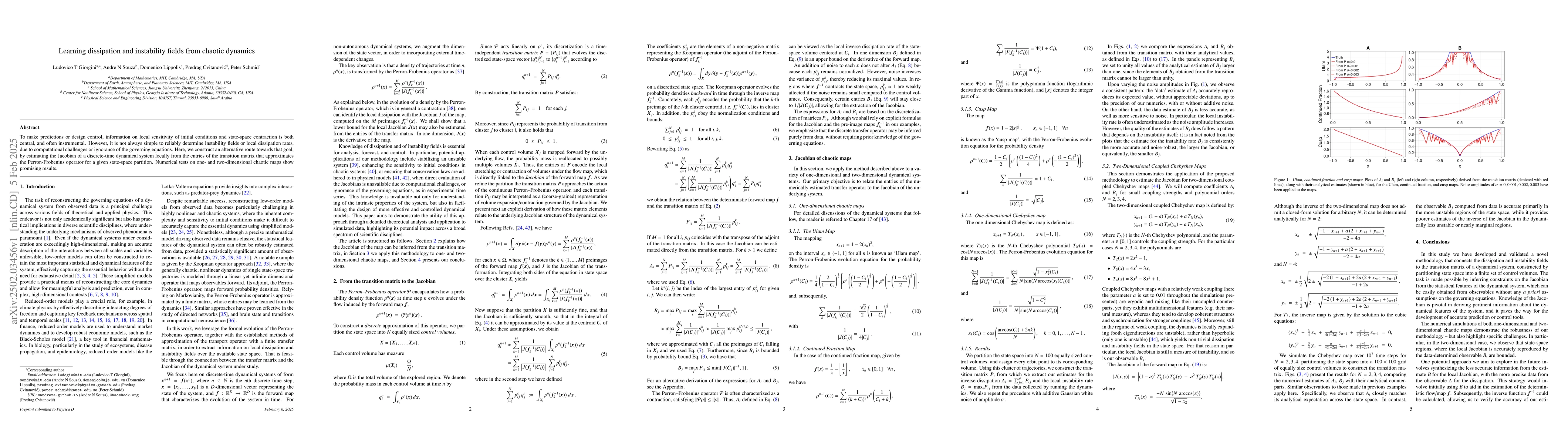 Thumbnail for Learning dissipation and instability fields from chaotic dynamics