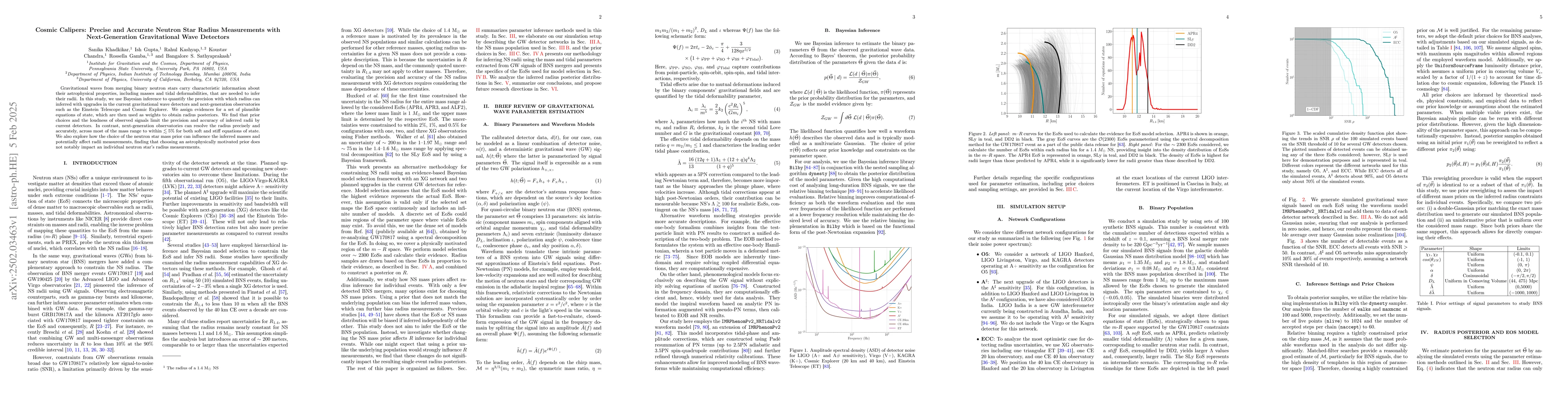 Thumbnail for Cosmic Calipers: Precise and Accurate Neutron Star Radius Measurements
  with Next-Generation Gravitational Wave Detectors