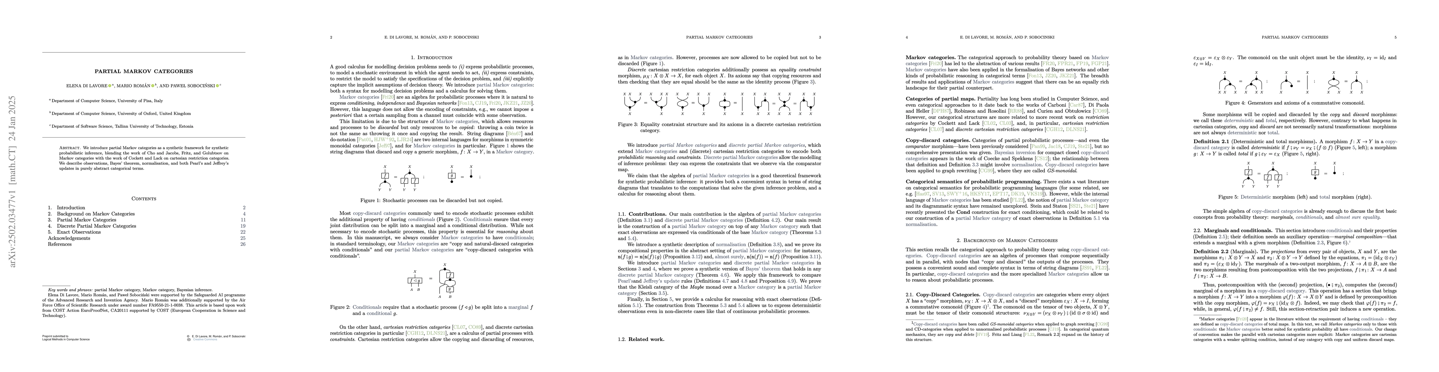 Thumbnail for Partial Markov Categories
