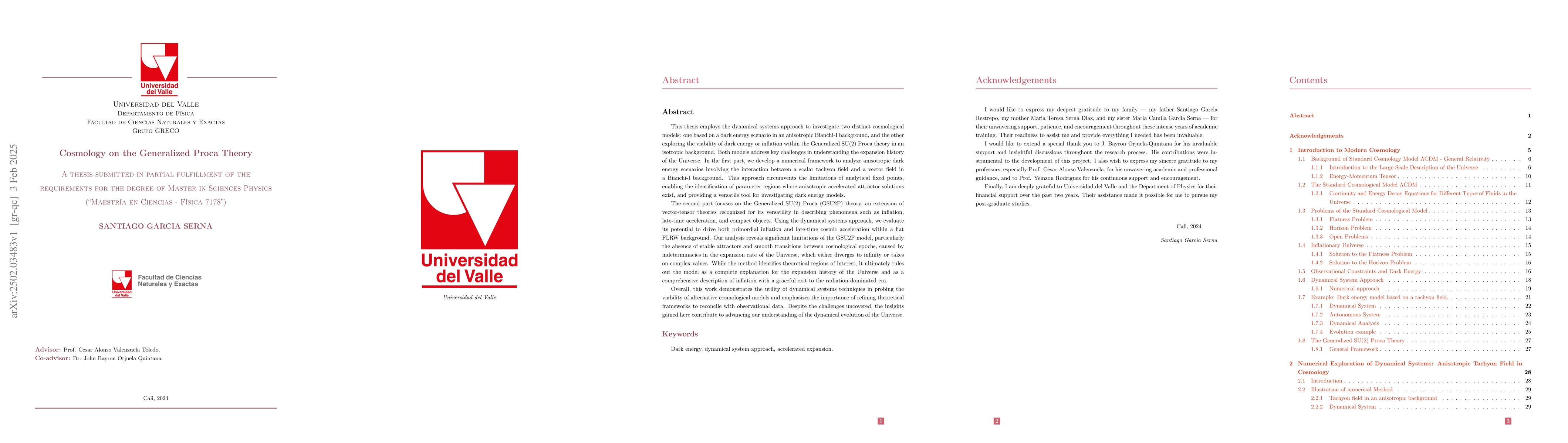 Thumbnail for Cosmology on the Generalized Proca Theory