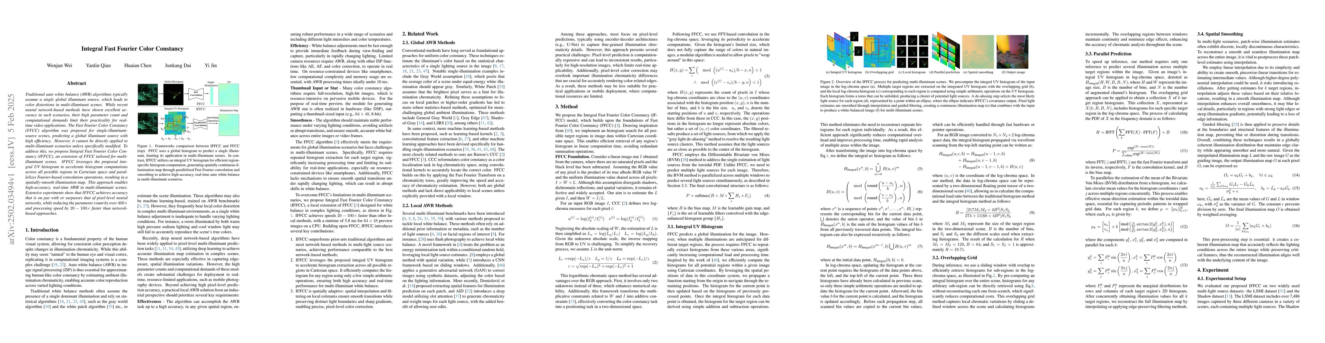 Thumbnail for Integral Fast Fourier Color Constancy