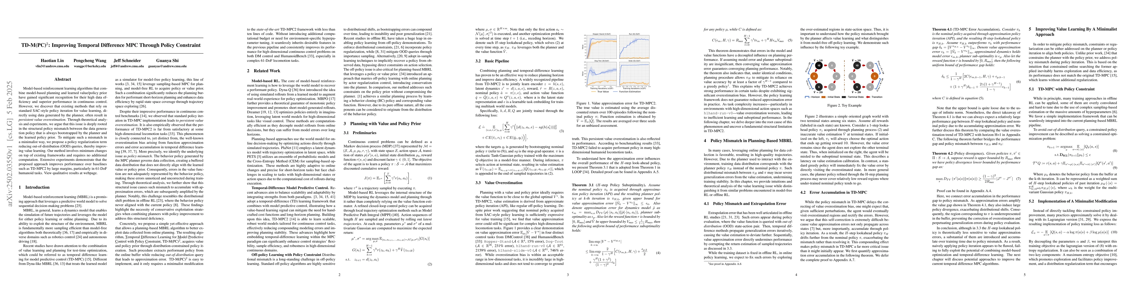 Thumbnail for TD-M(PC)$^2$: Improving Temporal Difference MPC Through Policy
  Constraint