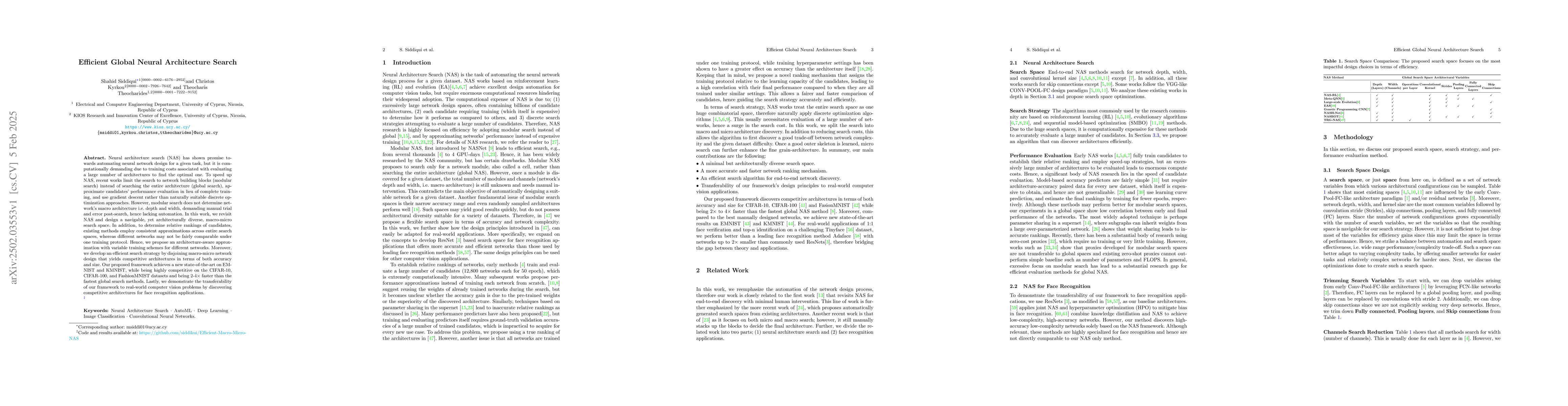 Thumbnail for Efficient Global Neural Architecture Search
