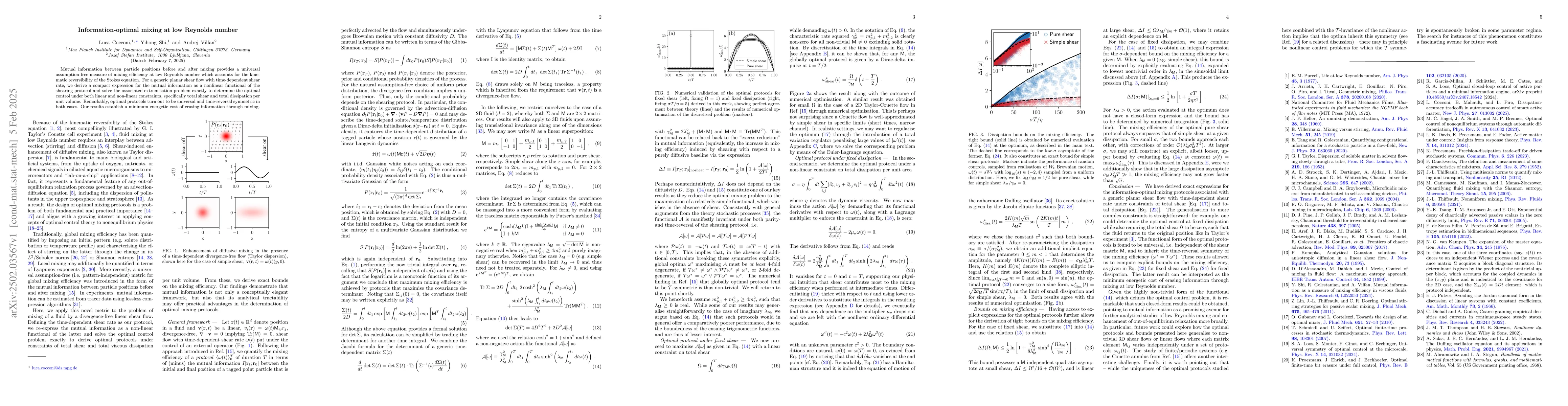 Thumbnail for Information-optimal mixing at low Reynolds number