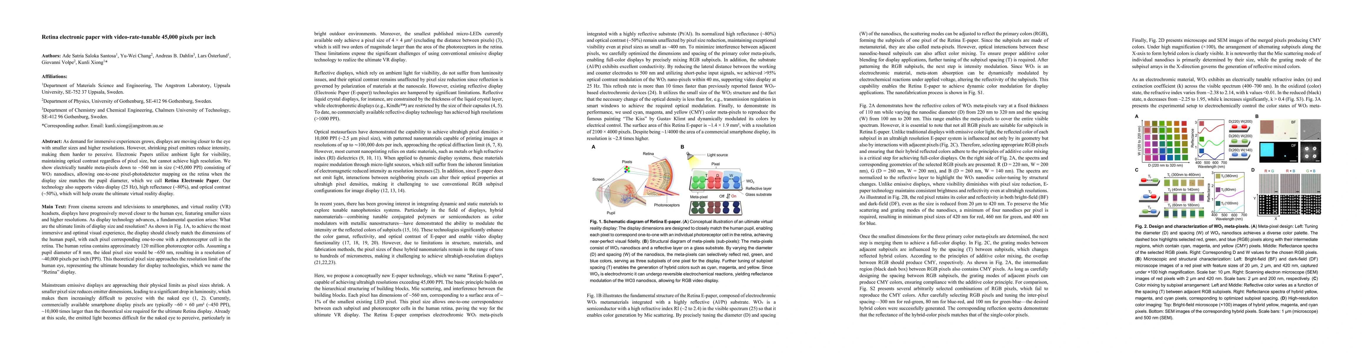 Thumbnail for Retina electronic paper with video-rate-tunable 45000 pixels per inch