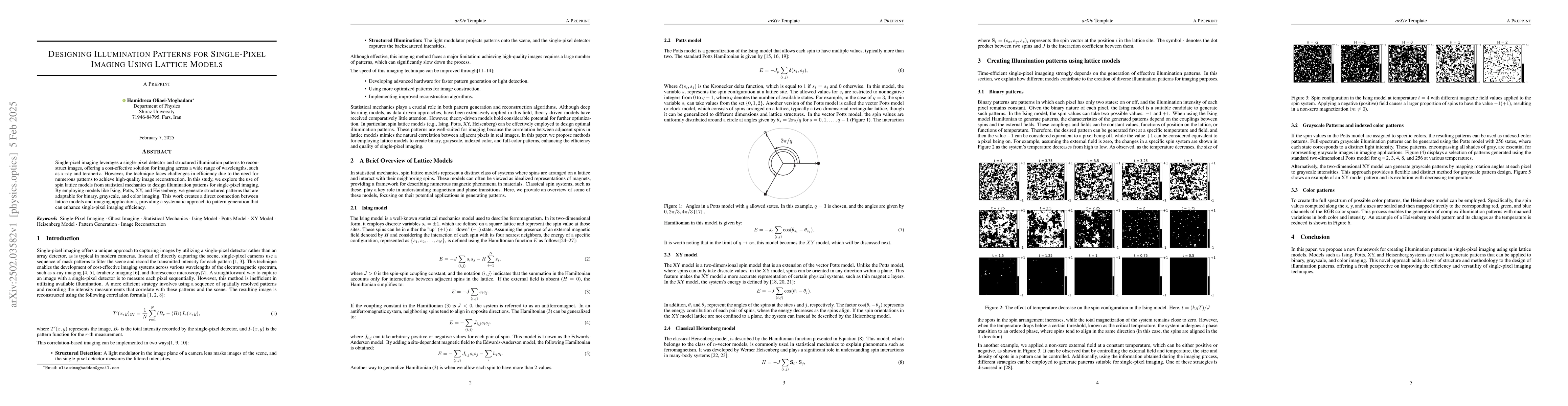 Thumbnail for Designing Illumination Patterns for Single-Pixel Imaging Using Lattice
  Models