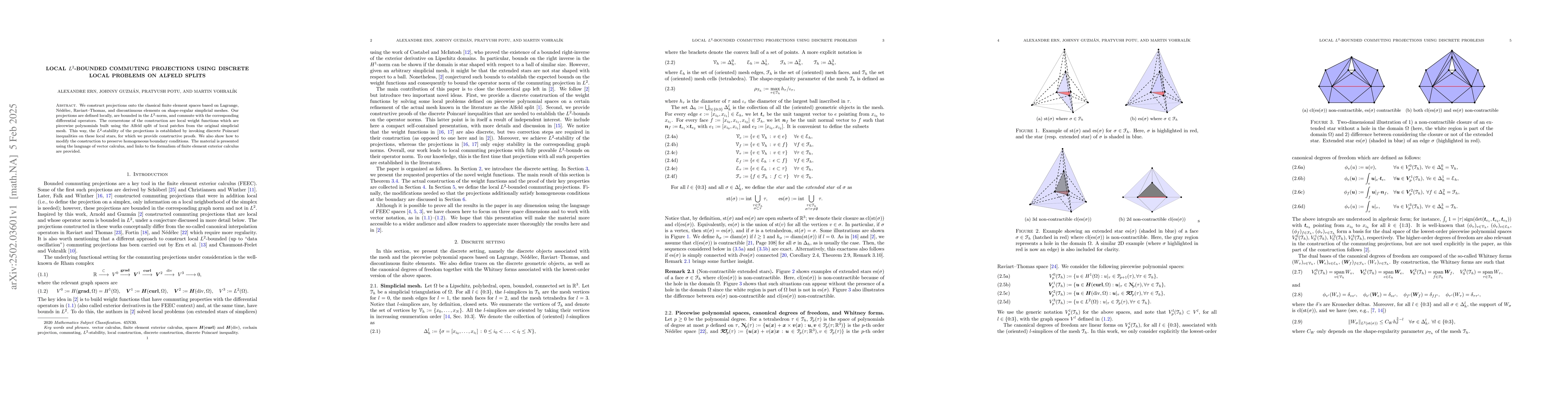 Thumbnail for Local L2-bounded commuting projections using discrete local problems on
  Alfeld splits