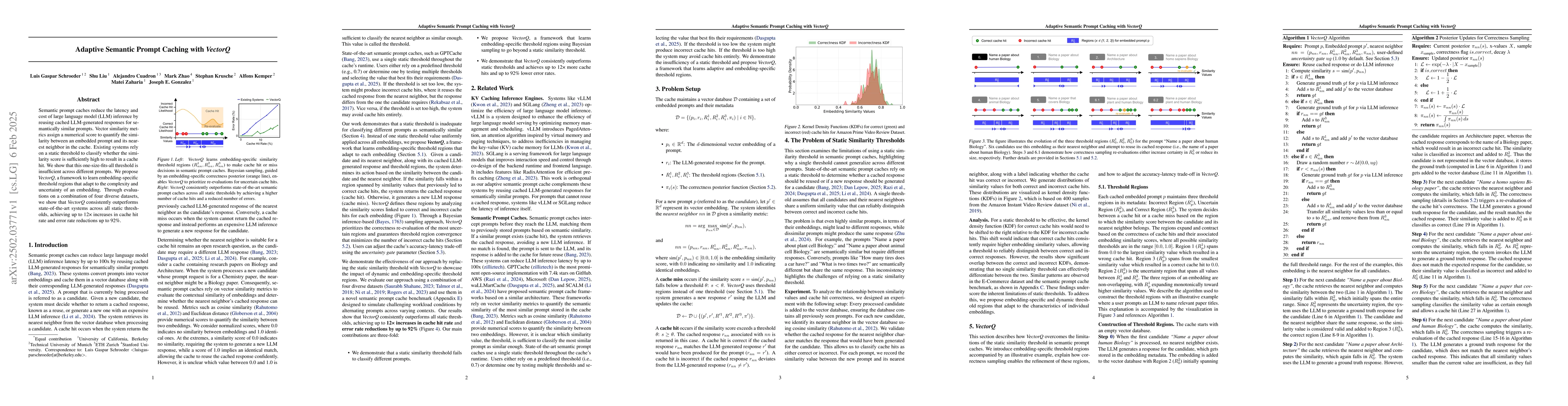 Thumbnail for Adaptive Semantic Prompt Caching with VectorQ