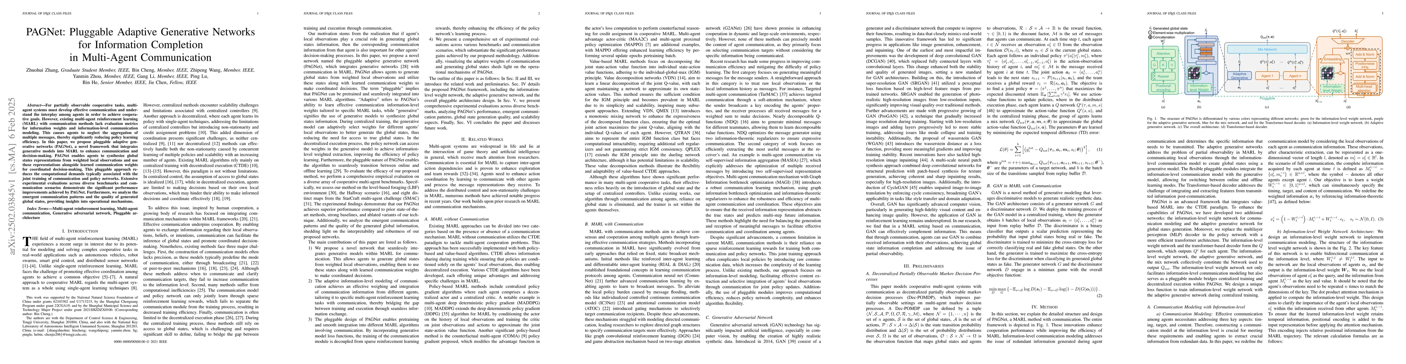 Thumbnail for PAGNet: Pluggable Adaptive Generative Networks for Information
  Completion in Multi-Agent Communication