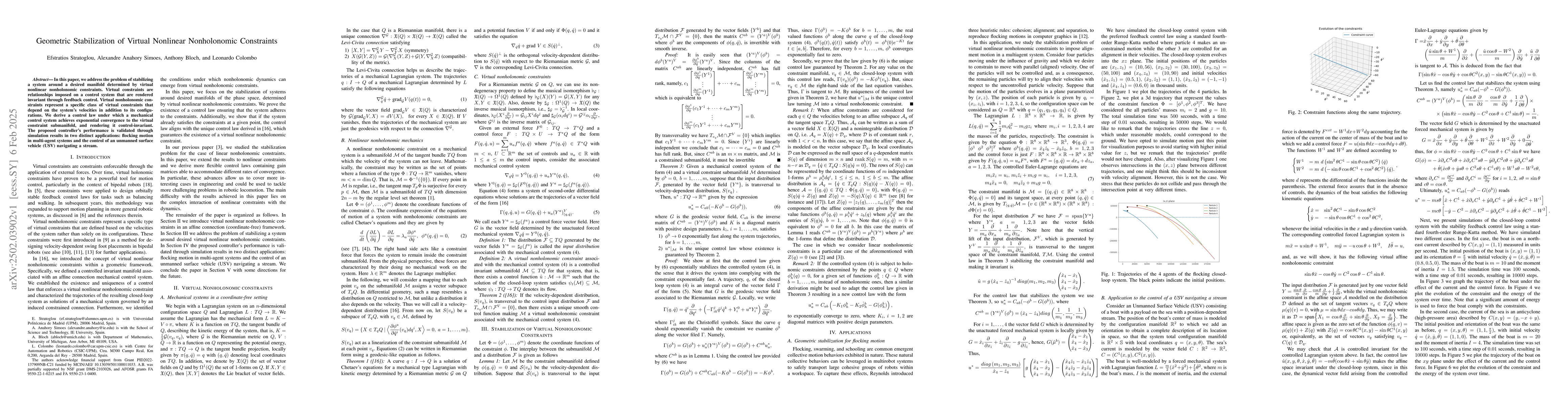 Thumbnail for Geometric Stabilization of Virtual Nonlinear Nonholonomic Constraints