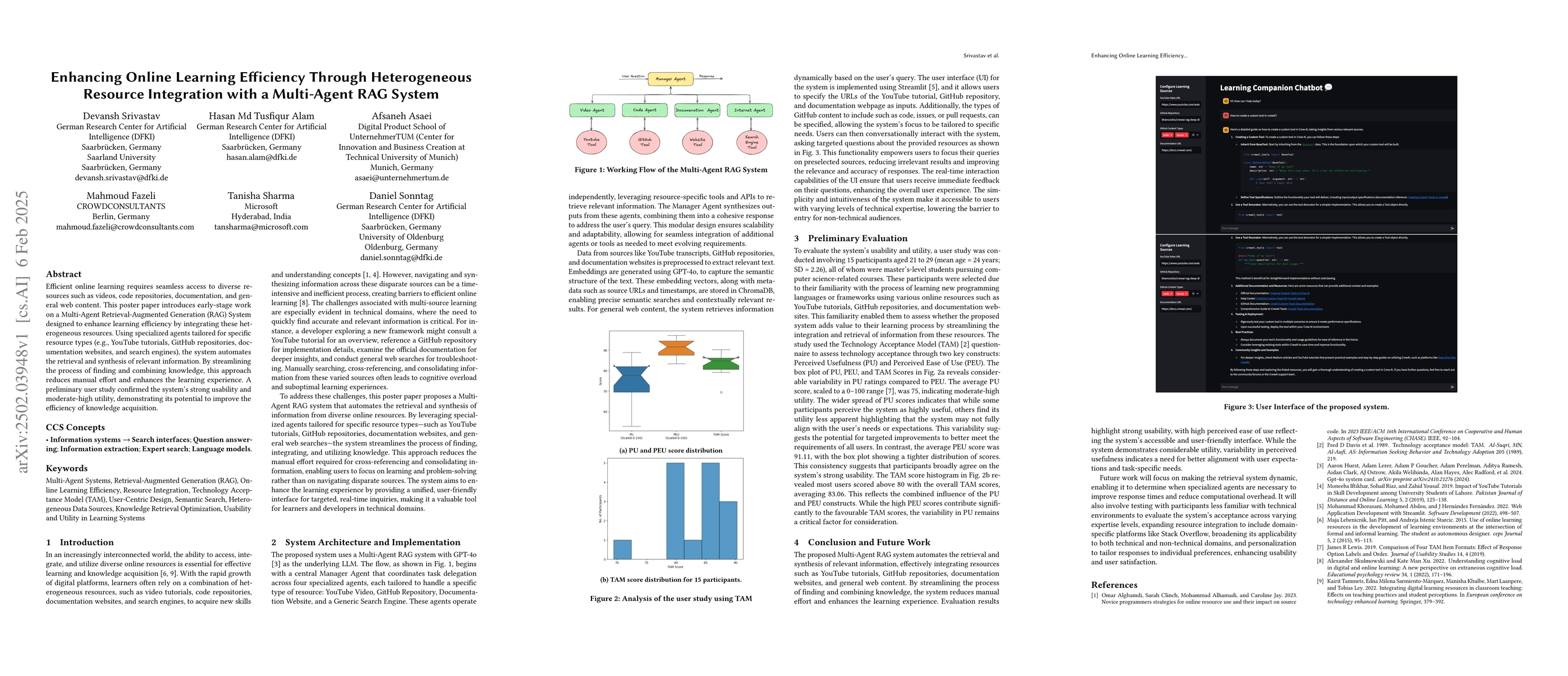 Thumbnail for Enhancing Online Learning Efficiency Through Heterogeneous Resource
  Integration with a Multi-Agent RAG System