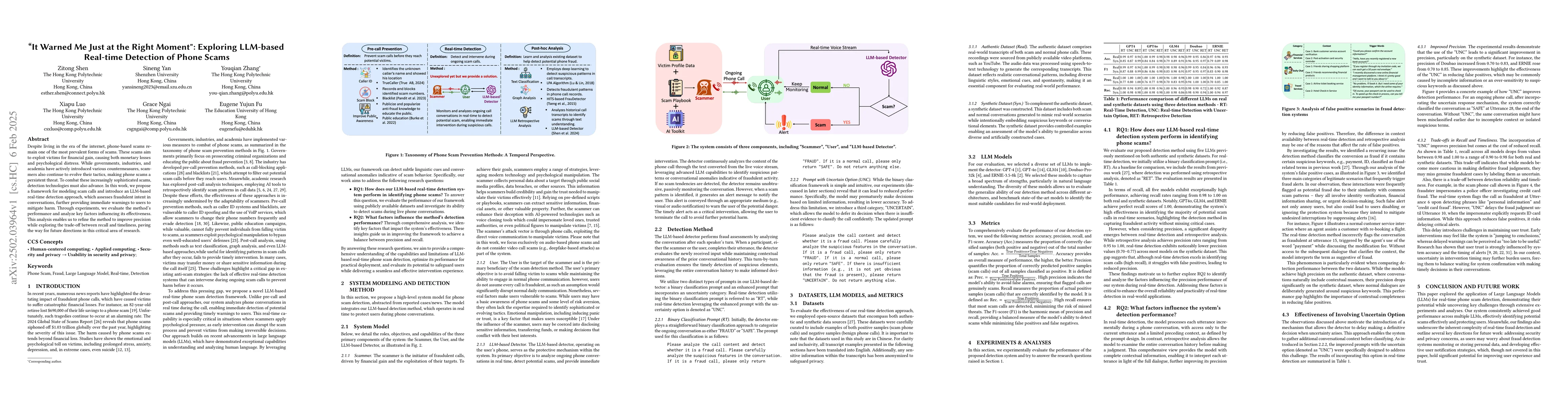 Thumbnail for "It Warned Me Just at the Right Moment": Exploring LLM-based Real-time
  Detection of Phone Scams