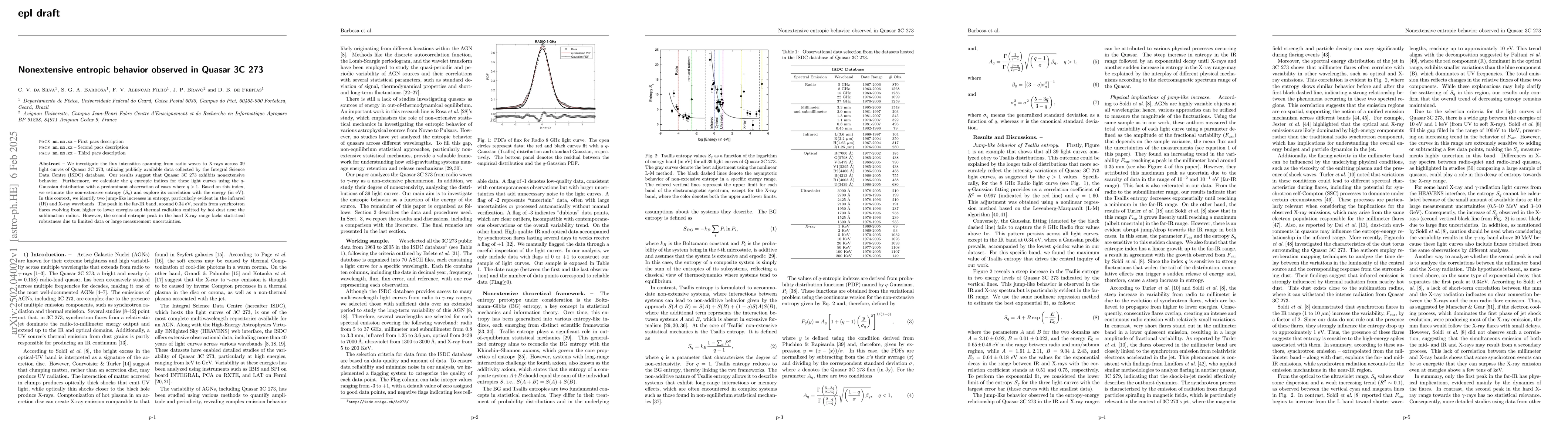 Thumbnail for Nonextensive entropic behavior observed in Quasar 3C 273