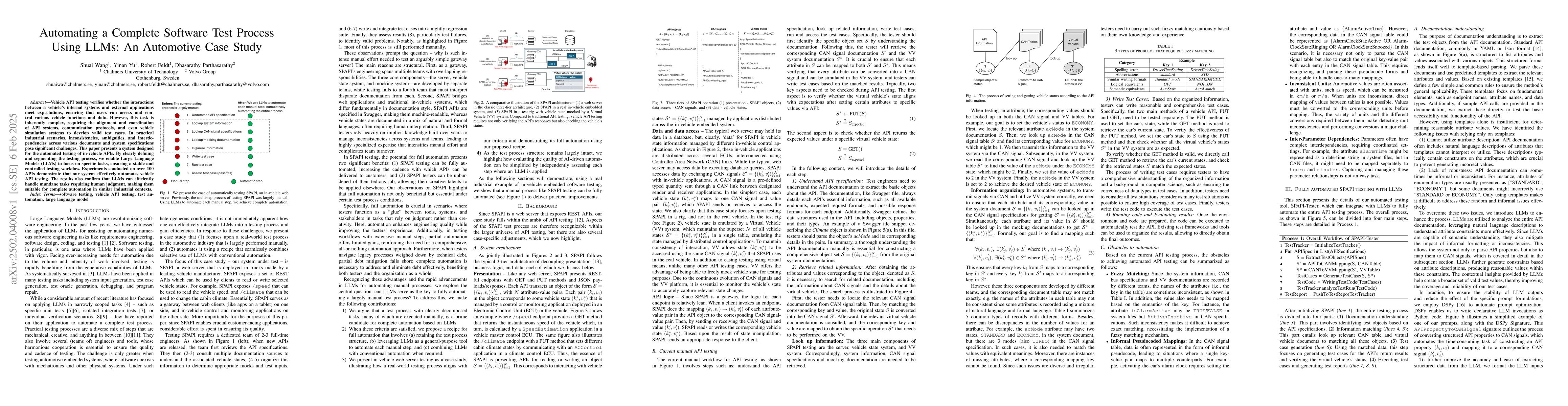 Thumbnail for Automating a Complete Software Test Process Using LLMs: An Automotive
  Case Study