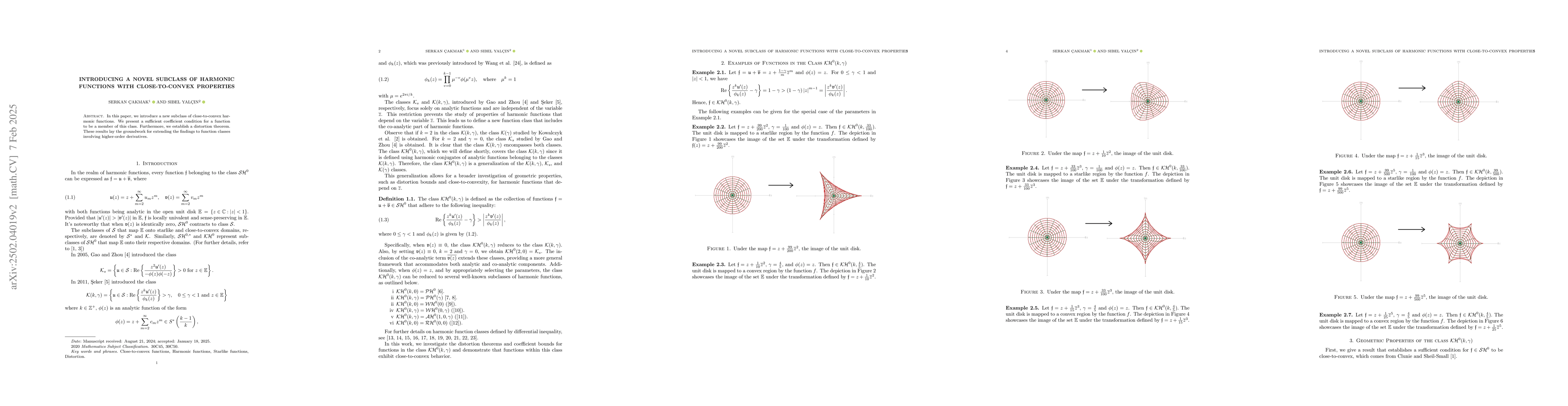Thumbnail for Introducing a Novel Subclass of Harmonic Functions with Close-to-Convex
  Properties