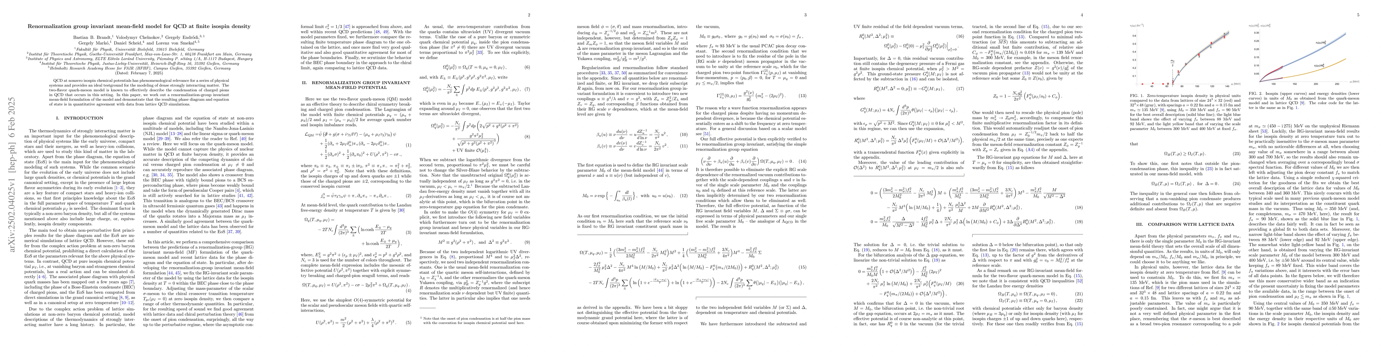 Thumbnail for Renormalization group invariant mean-field model for QCD at finite
  isospin density