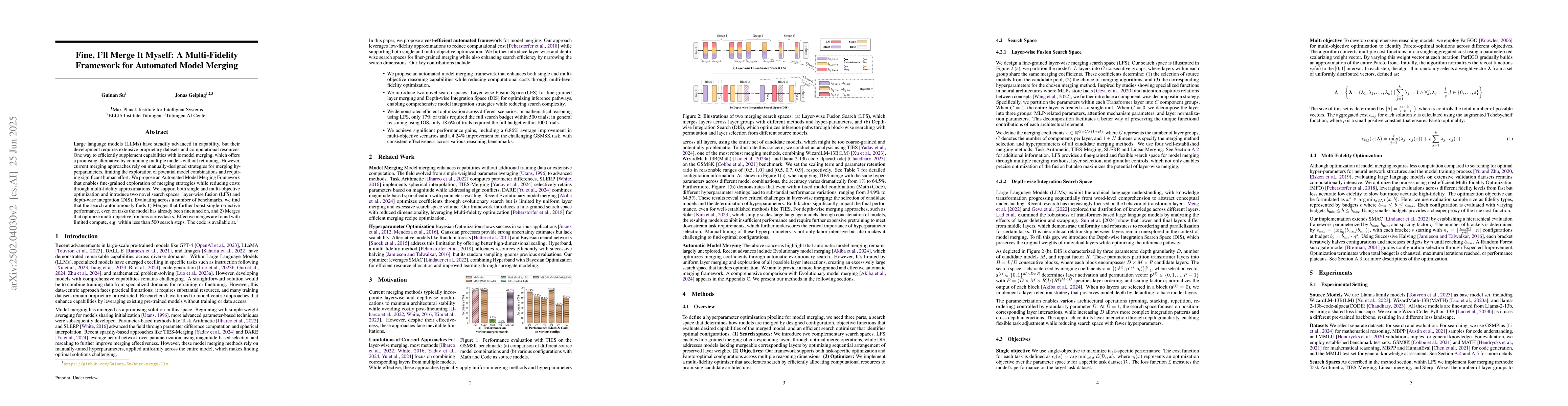 Thumbnail for Fine, I'll Merge It Myself: A Multi-Fidelity Framework for Automated
  Model Merging