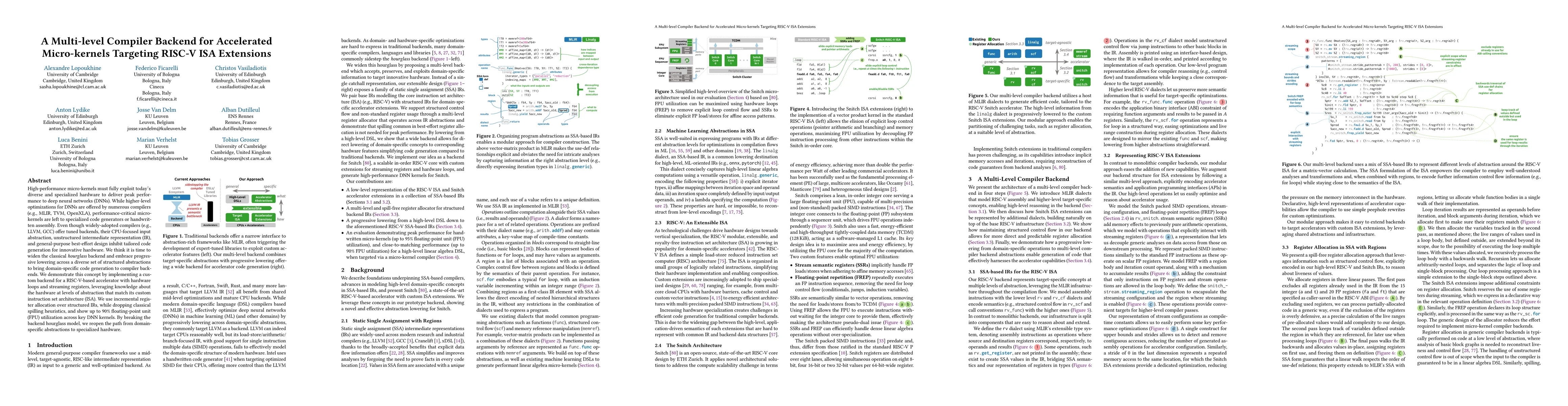 Thumbnail for A Multi-level Compiler Backend for Accelerated Micro-kernels Targeting
  RISC-V ISA Extensions