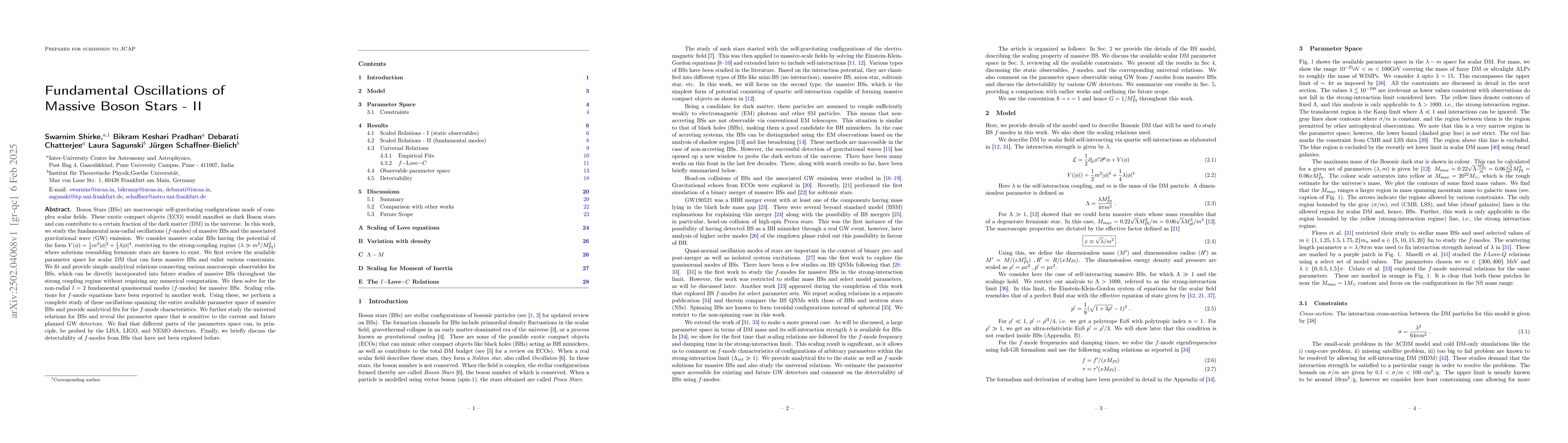 Thumbnail for Fundamental Oscillations of Massive Boson Stars -- II