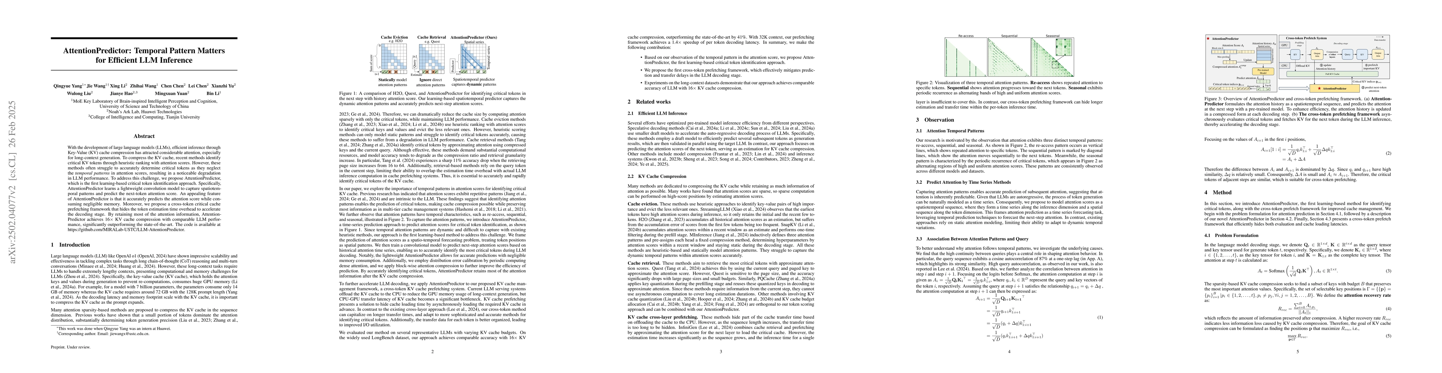 Thumbnail for AttentionPredictor: Temporal Pattern Matters for Efficient LLM Inference
