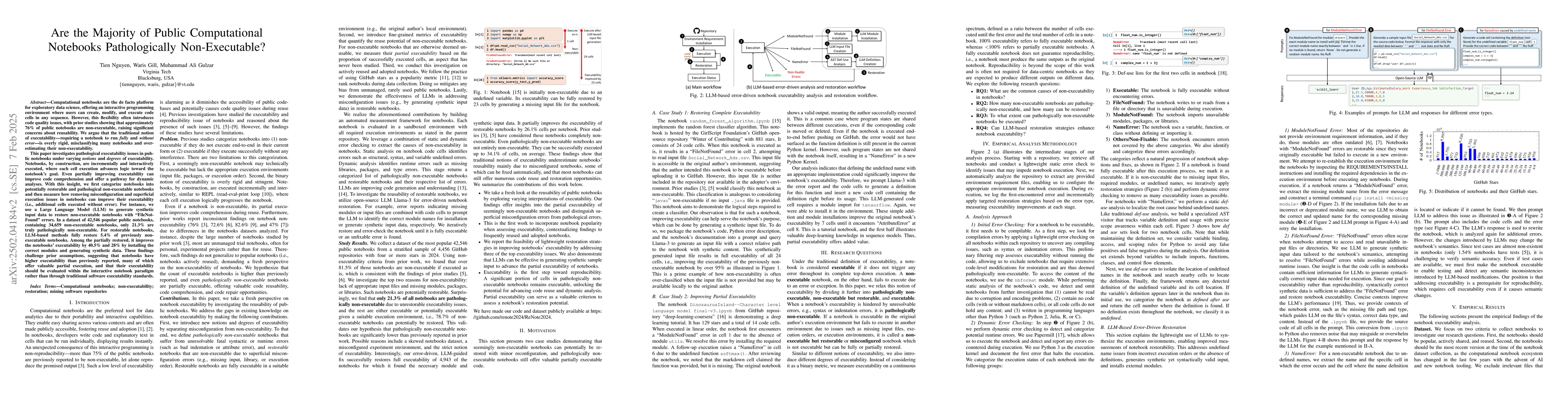 Thumbnail for Are the Majority of Public Computational Notebooks Pathologically
  Non-Executable?
