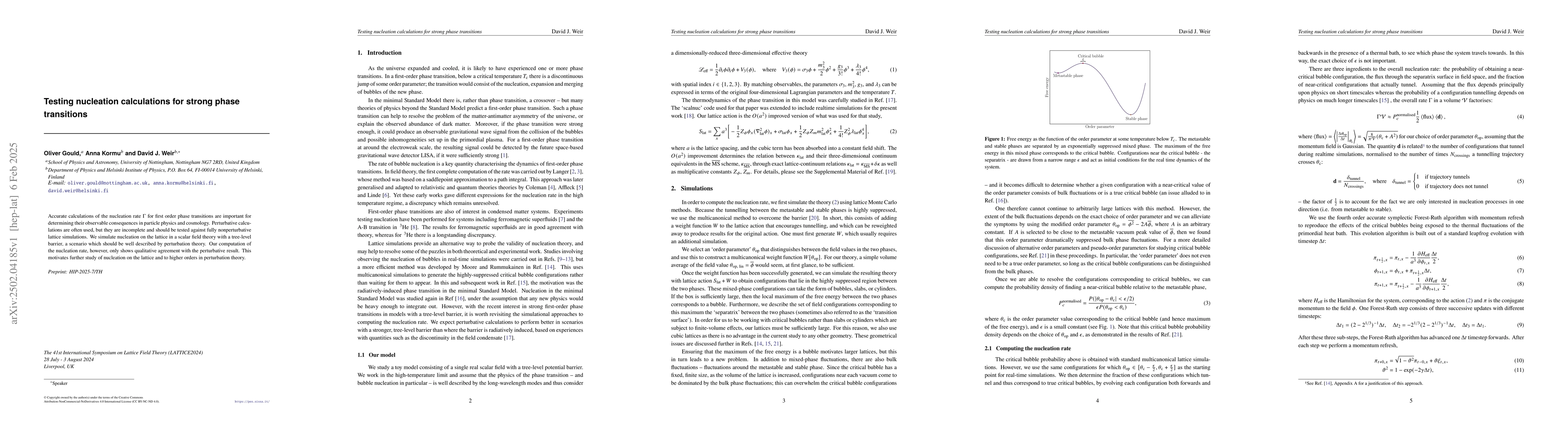 Thumbnail for Testing nucleation calculations for strong phase transitions
