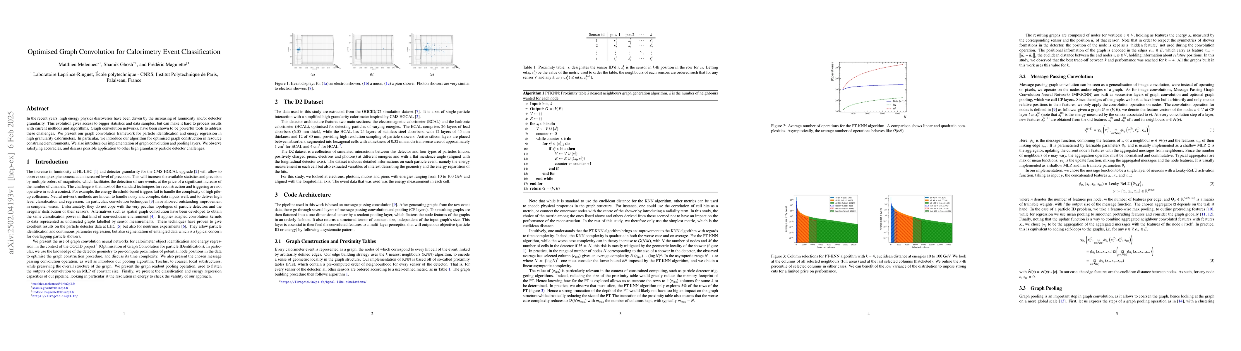 Thumbnail for Optimised Graph Convolution for Calorimetry Event Classification