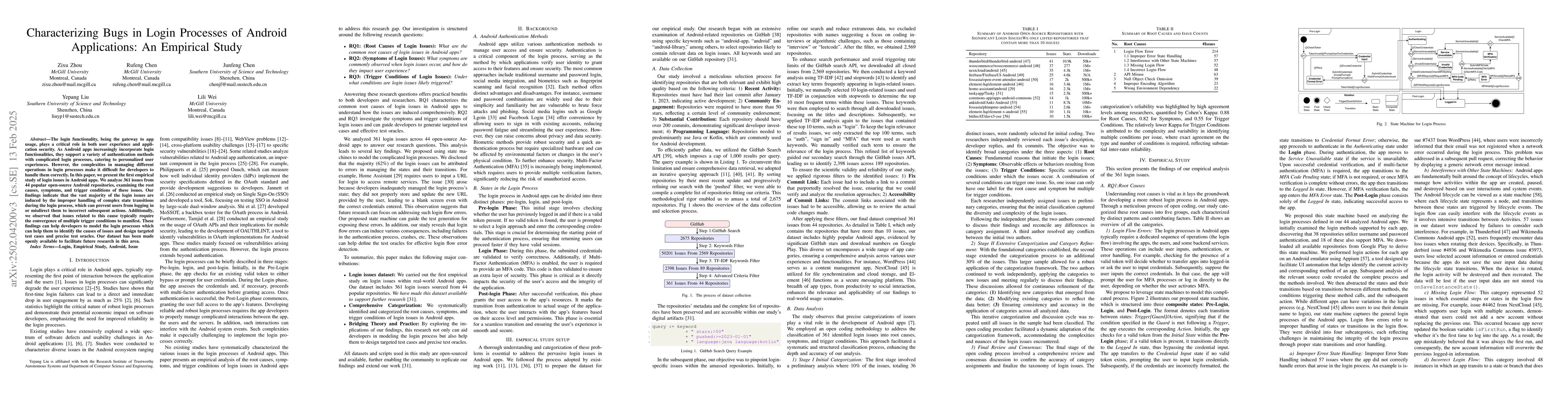 Thumbnail for Characterizing Bugs in Login Processes of Android Applications: An
  Empirical Study