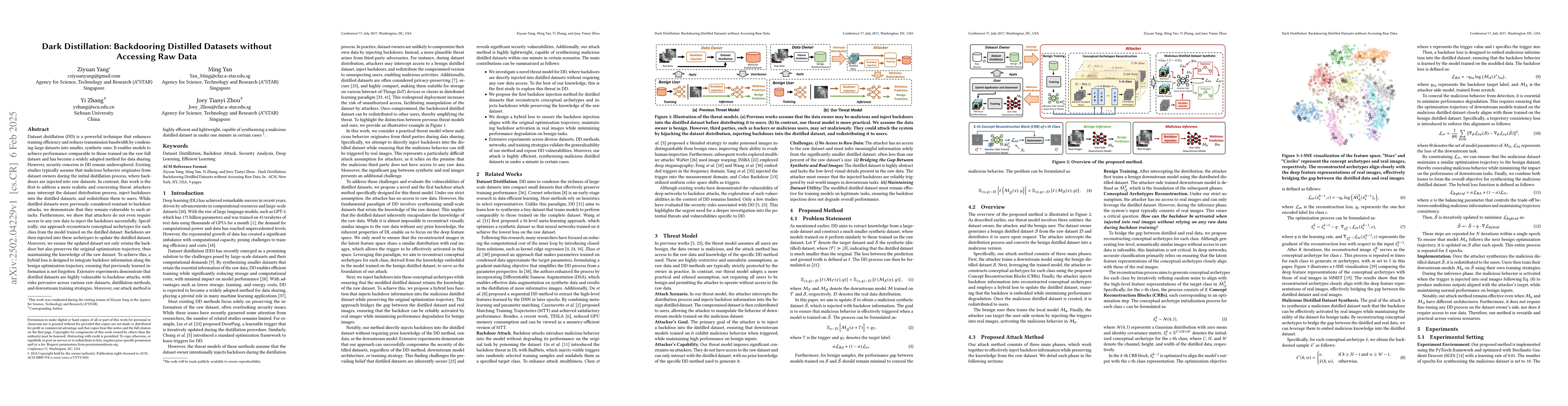 Thumbnail for Dark Distillation: Backdooring Distilled Datasets without Accessing Raw
  Data