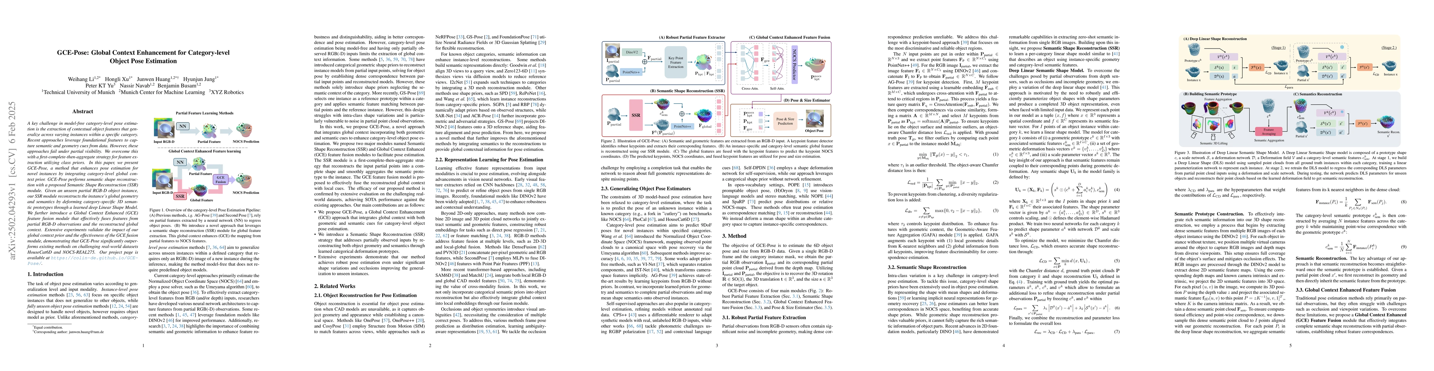 Thumbnail for GCE-Pose: Global Context Enhancement for Category-level Object Pose
  Estimation