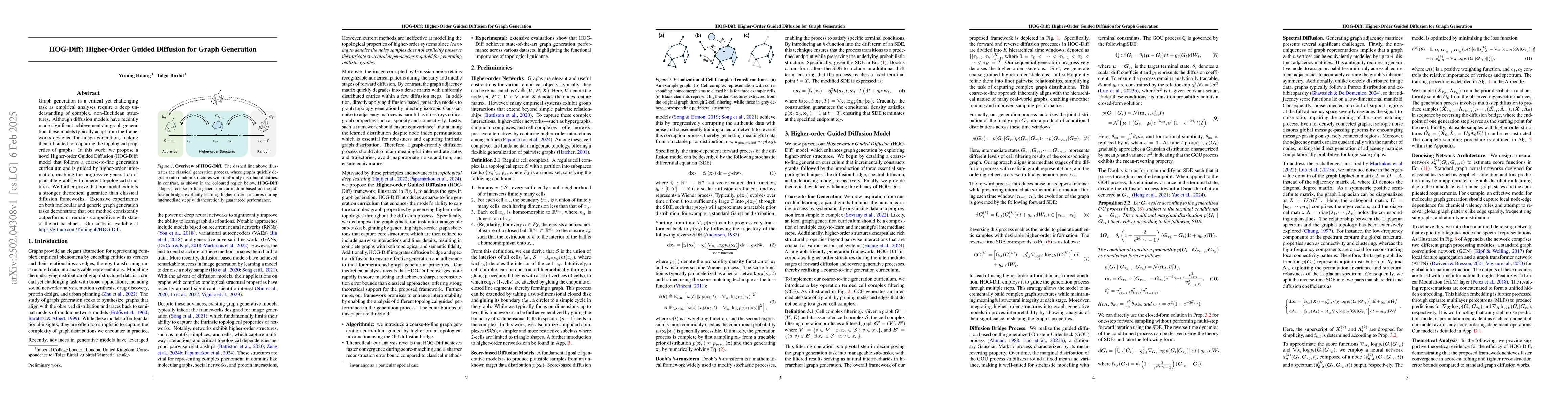Thumbnail for HOG-Diff: Higher-Order Guided Diffusion for Graph Generation