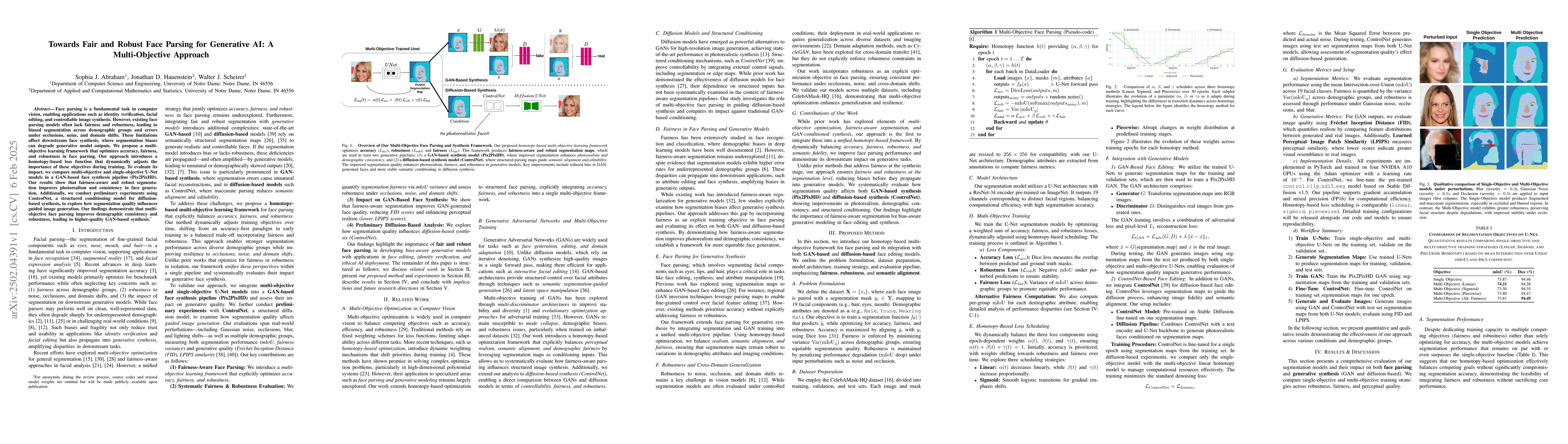 Thumbnail for Towards Fair and Robust Face Parsing for Generative AI: A
  Multi-Objective Approach