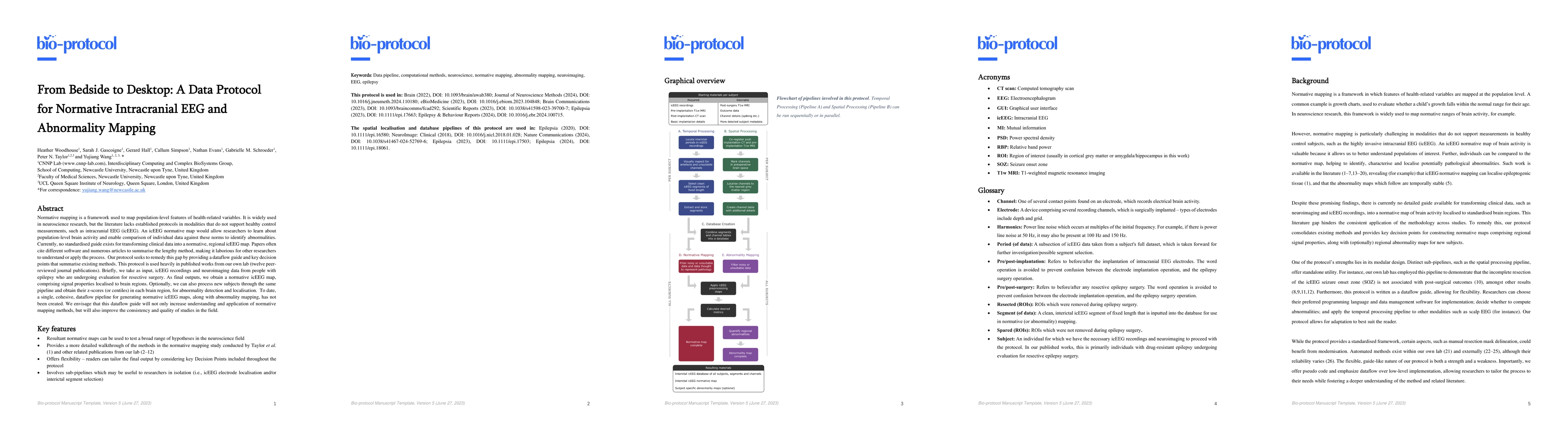 Thumbnail for From Bedside to Desktop: A Data Protocol for Normative Intracranial EEG
  and Abnormality Mapping
